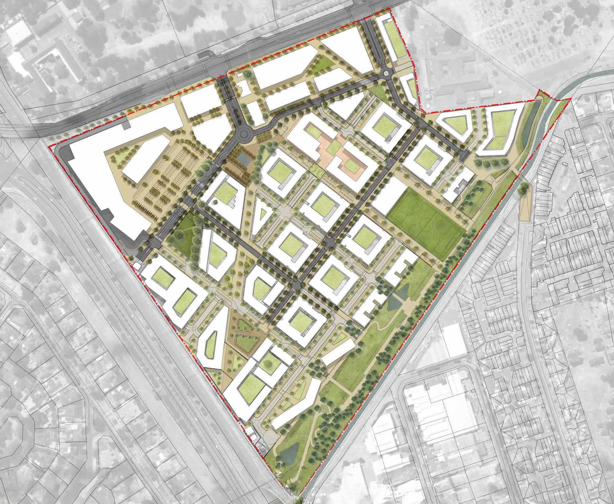 Illustrative neighbourhood master plan